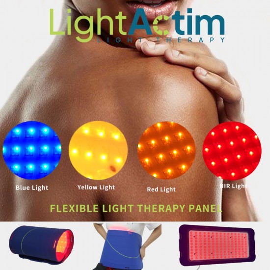 LightActim Flexible Face LED Light Led Photon Therapy Panel Pads Facial Lamp Machine For Spa Acne Treatment