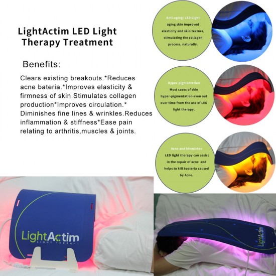 LightActim Flexible Face LED Light Led Photon Therapy Panel Pads Facial Lamp Machine For Spa Acne Treatment