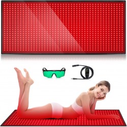 1280 LEDs Red Infrared Light Therapy Mat for Body,71"x 31" Red Light Therapy Blanket 660nm 850nm Full Body Pad for Pain Relief