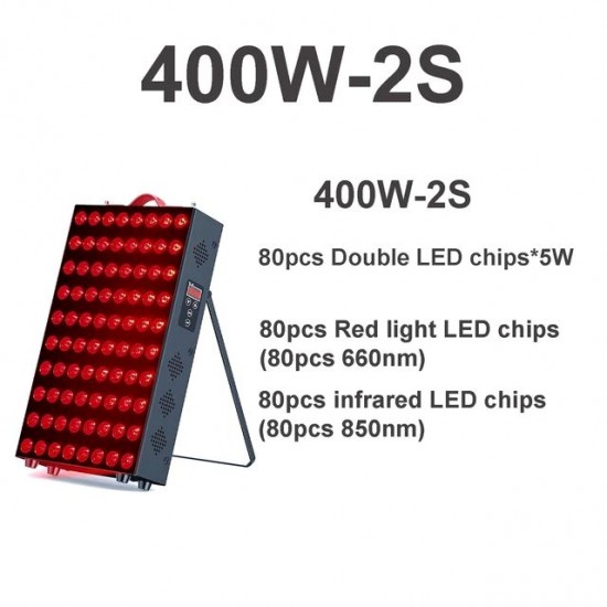 No Flicker Low EMF Dual Chip Red Light Therapy Panel Lamp 630nm 660nm Near Infrared Therapy Light 810nm 850nm Full Body