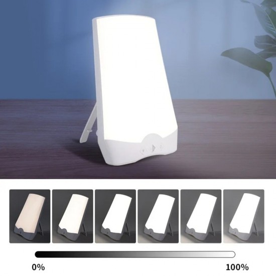 SAD Light Therapy LED Night Light - 10,000 Lux Adjustable Brightness Daylight Lamp with Touch Control, UV-Free Anti-Depression