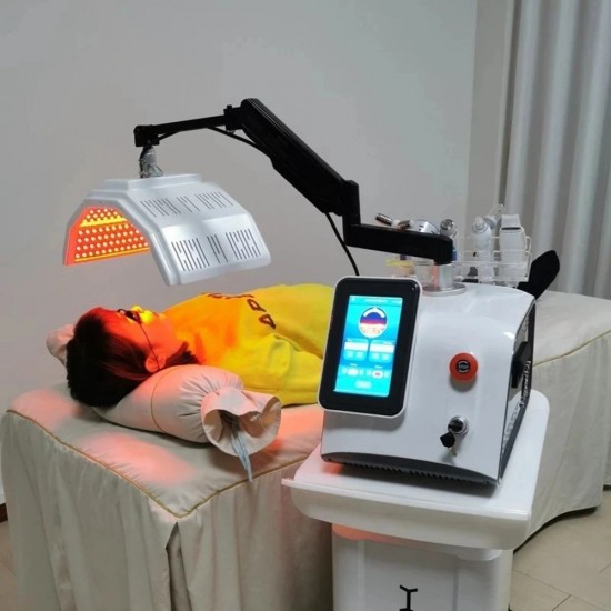 Portable 7-Color Photodynamic PDT Machine - 6-in-1 Red Light Therapy Device for Facial Care, Whitening, and Skin Rejuvenation