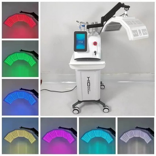 7-Color PDT LED Light Therapy Machine - Facial Rejuvenation, Acne Removal, Wrinkle Reduction, and Skin Tightening Beauty Device