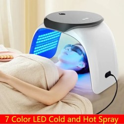 Cold and Hot Nano Water Spray with Spectrometer - Dynamic Red Light PDT Photon Rejuvenation Mask Beauty Instrument