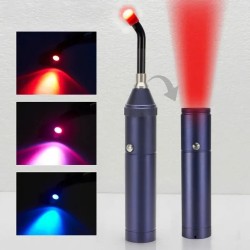 Portable Red Light Infrared Therapy Device - Handheld Sore and Canker Lip Therapy Wand for Oral Health and Pain Relief