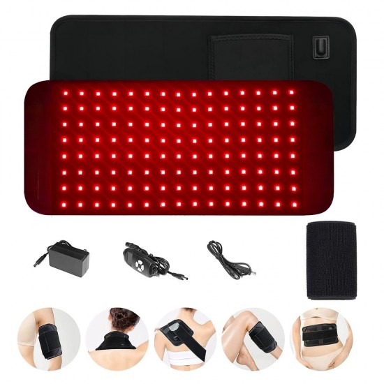 Red Infrared Light Therapy Pad for Body Pain Deep Therapy Belt Back Knee Hands Feet Relief Portable 660nm 850nm Home Heating Pad