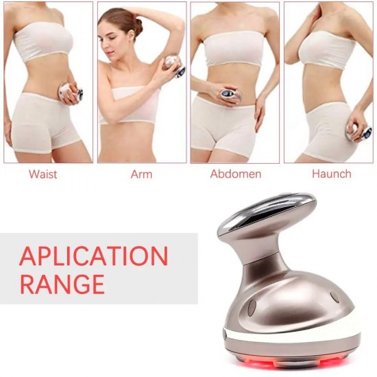 Beauty Star RF Cavitation Ultrasonic Slimming Massager - LED Fat Burner, Anti-Cellulite, Lipo Skin Tightening, and Weight Loss Machine