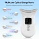 Microcurrent Neck & Face Lifting Skin Care Massager - Red Light Therapy for Double Chin Removal, RF Tightening, and Anti-Wrinkle Beauty