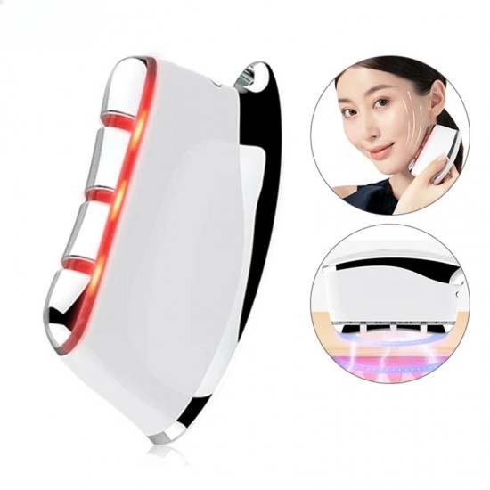 Electric Face Massager - EMS Micro Current Scraping Board for V Face Facial Lifting and Meridian Massage Beauty Care