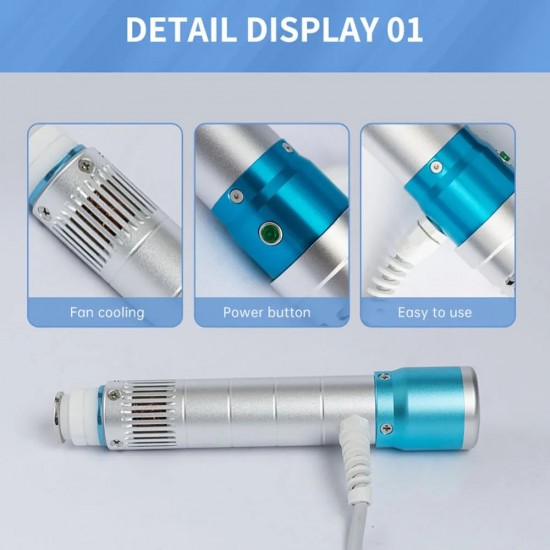 Shockwave Therapy Machine with 11 Heads - ED Treatment, Pain Relief, and Physiotherapy Body Therapeutic Apparatus