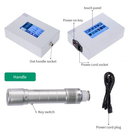 Shockwave Therapy Machine with 11 Heads - ED Treatment, Pain Relief, and Physiotherapy Body Therapeutic Apparatus