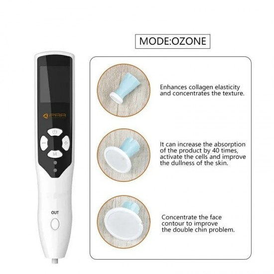 Professional Ozone Fibroblast Cold Plasma Pen - Wart, Freckle, Wrinkle Removal, Mole and Dark Spot Remover, Face and Eyelid Lifting