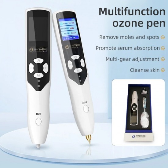 Professional Ozone Fibroblast Cold Plasma Pen - Wart, Freckle, Wrinkle Removal, Mole and Dark Spot Remover, Face and Eyelid Lifting