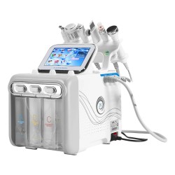 6-in-1 H2-O2 Hydro Dermabrasion RF Bio-Lifting Spa Facial Machine - Hydro Facial and Microdermabrasion Beauty Device